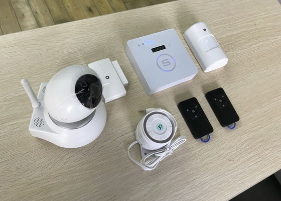 中国 無線探知器433Mhzの充電電池が付いている家の強盗GSMの警報システム サプライヤー